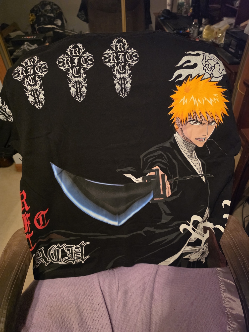 Civil Regime x Bleach Ichigo Oversized Tee Sz Medium NWT